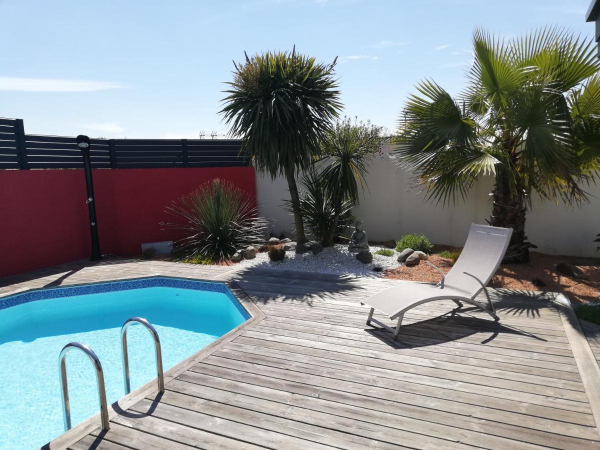 Studio Independant Chez L'Habitant Avec Piscine Et Cuisine Exterieures La Rochelle  Exterior foto